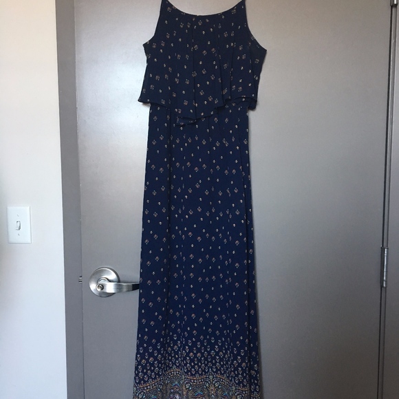 Navy Maxi Dress - Picture 1 of 5